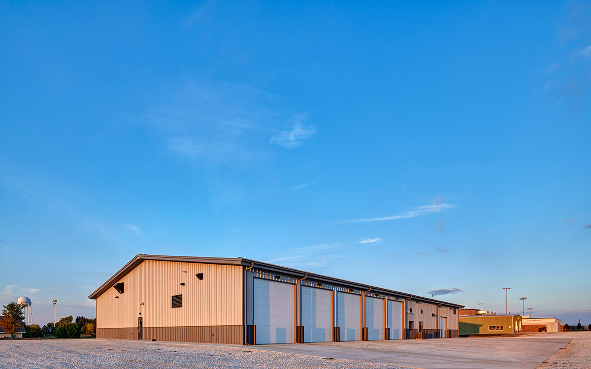 OABCIG CSD High School Addition & Renovation | Our Projects | Engineering Design Associates, Inc. | Bus Barn