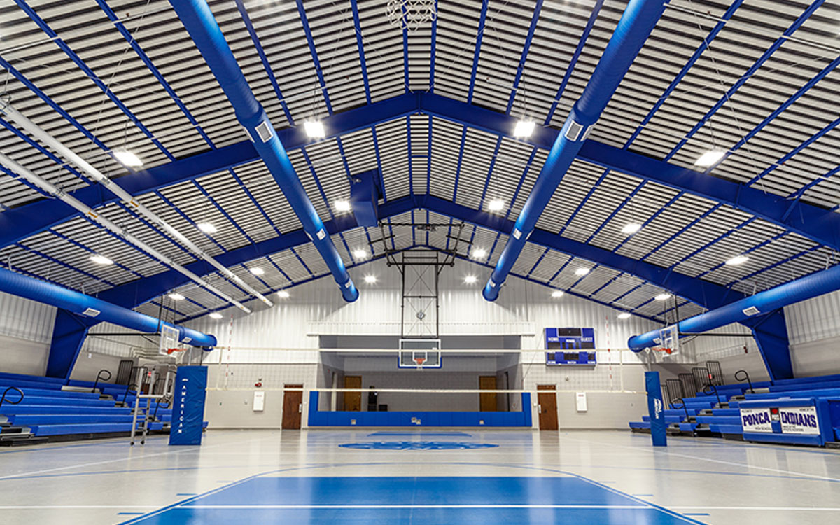 Ponca School Gym Renovation | Help building a school gym near me | Engineering Design Associates